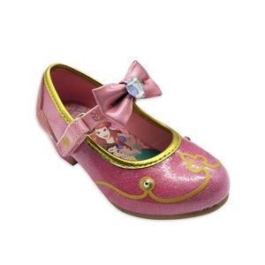 Disney dress up play shoes glittery toddler girl size 7 GUC